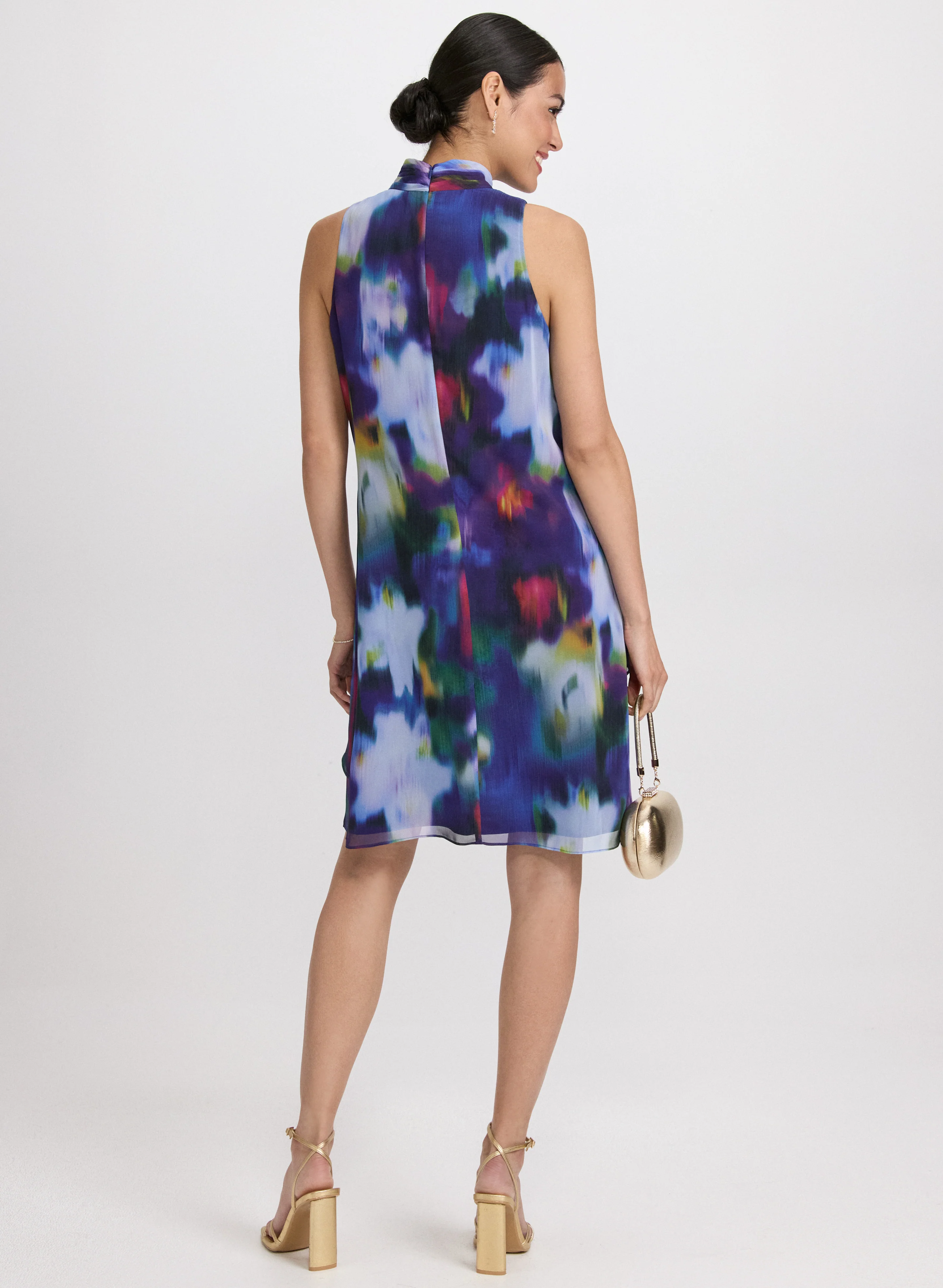 Tiered Abstract Dress - Image 3