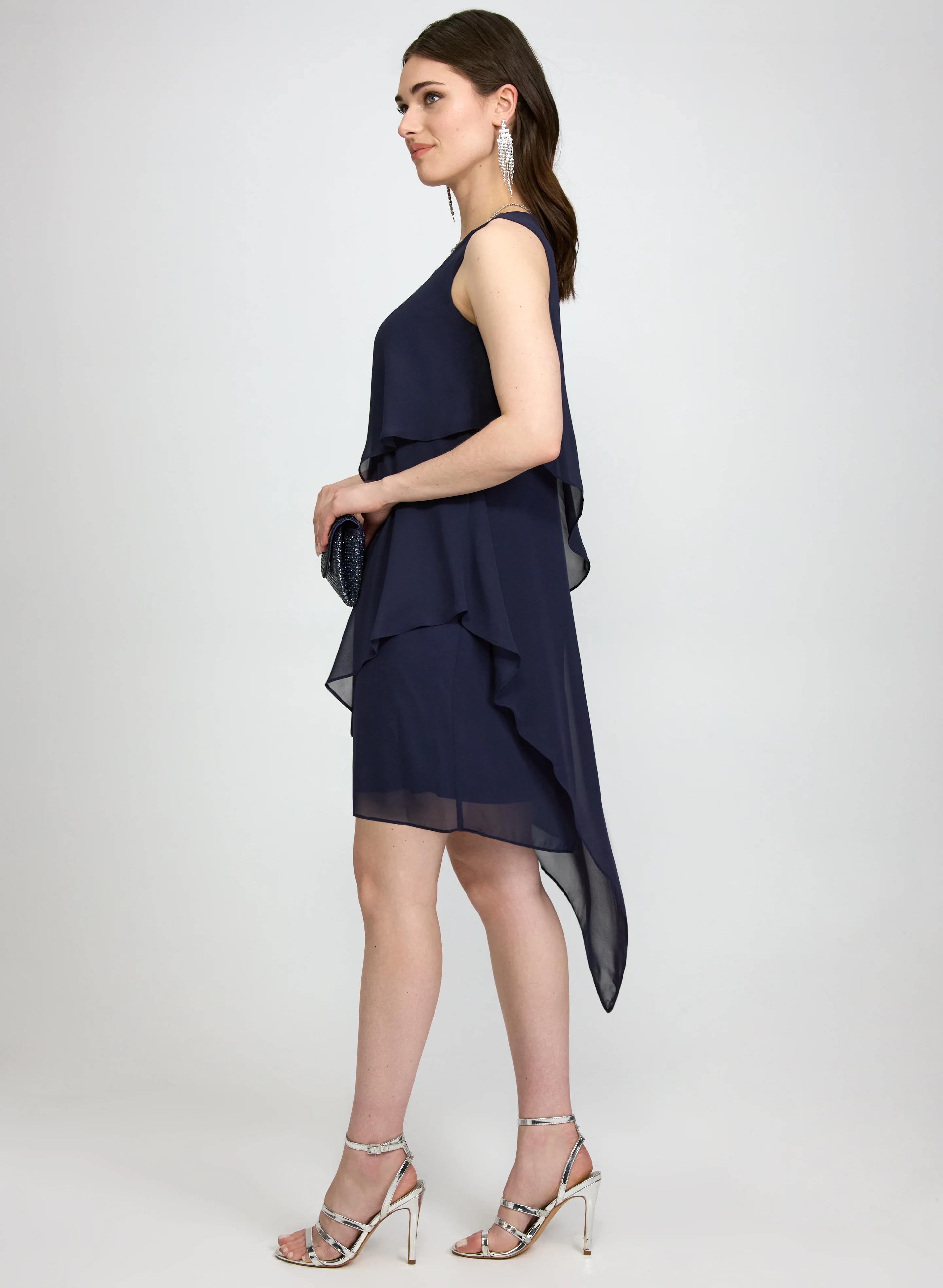 Tiered Chiffon Dress - Image 2
