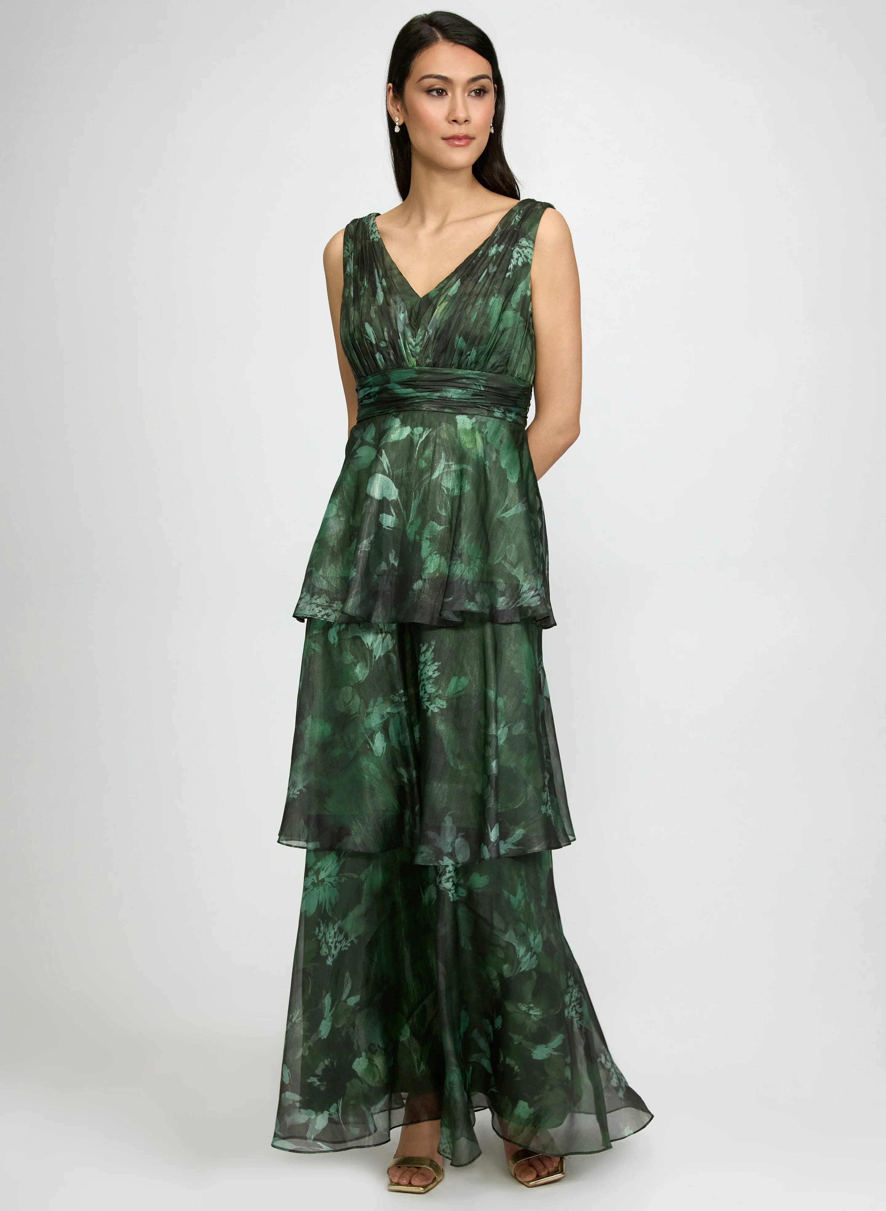 Tiered Floral Dress