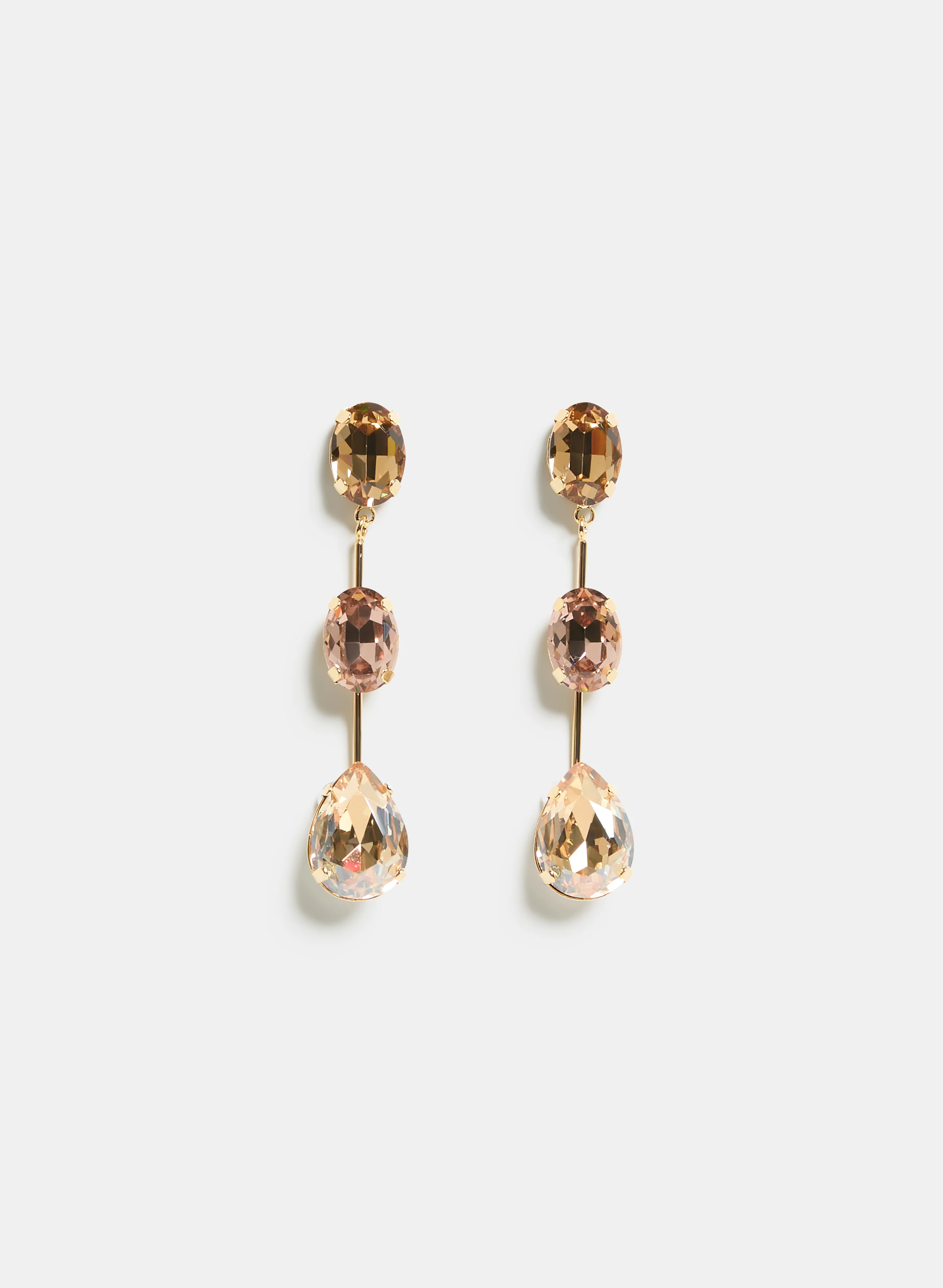Tiered Stone Earrings