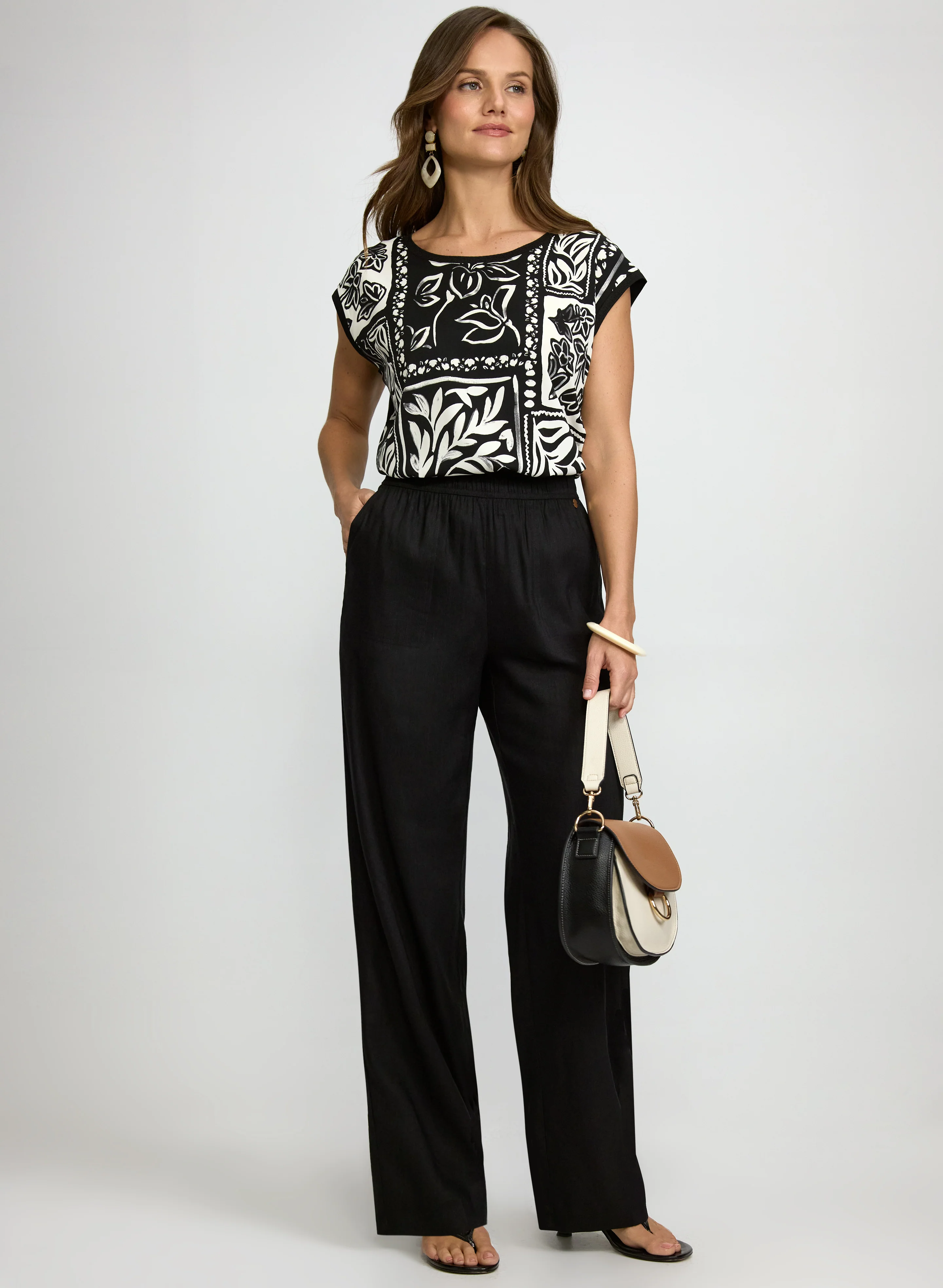 Tile Print Top - Image 3