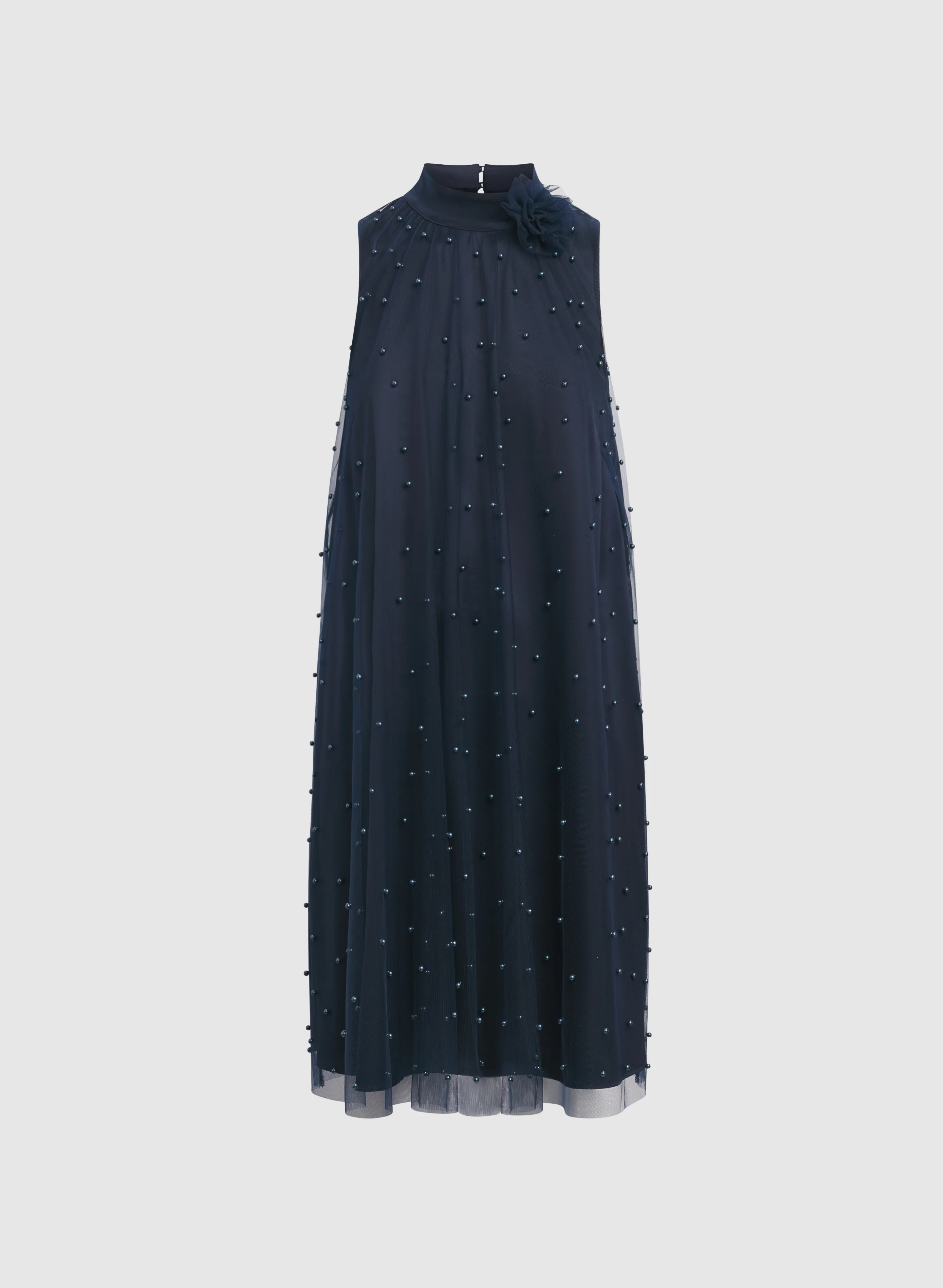 Tonal Pearl Embellished Dress - Image 6