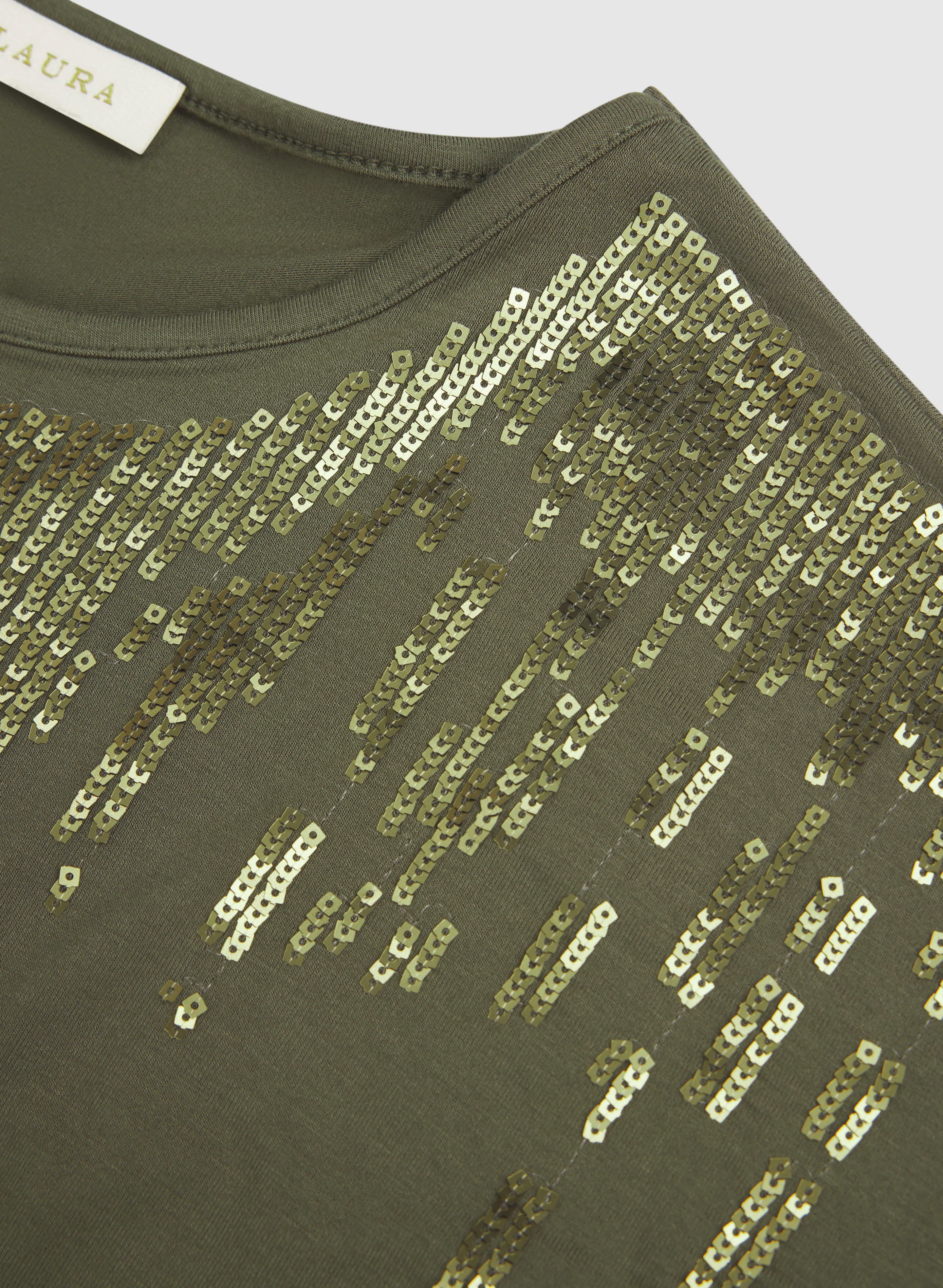 Tonal Sequined T-Shirt - Image 7
