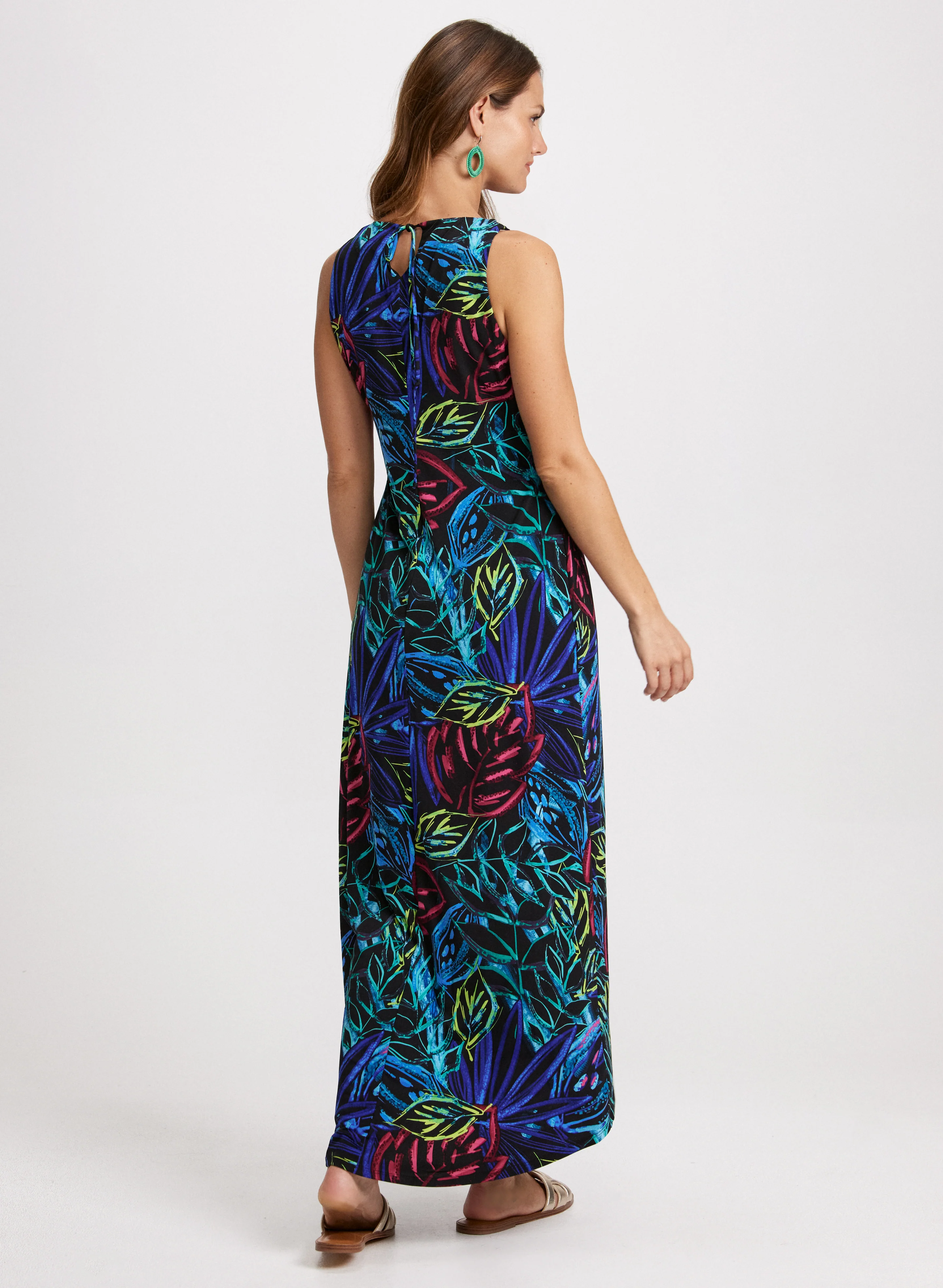Tropical Print Maxi Dress - Image 3