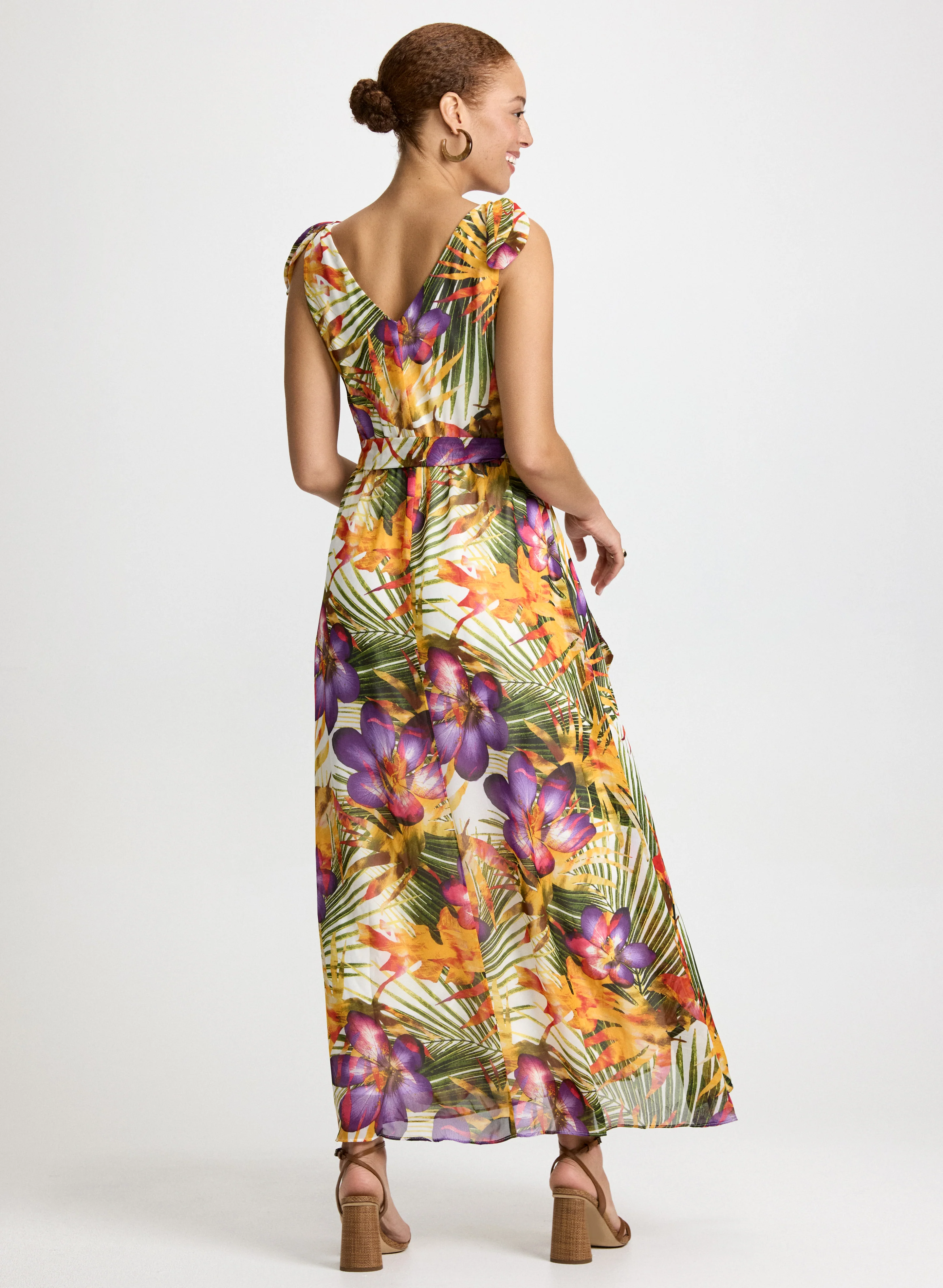 Tropical Print Maxi Dress - Image 3