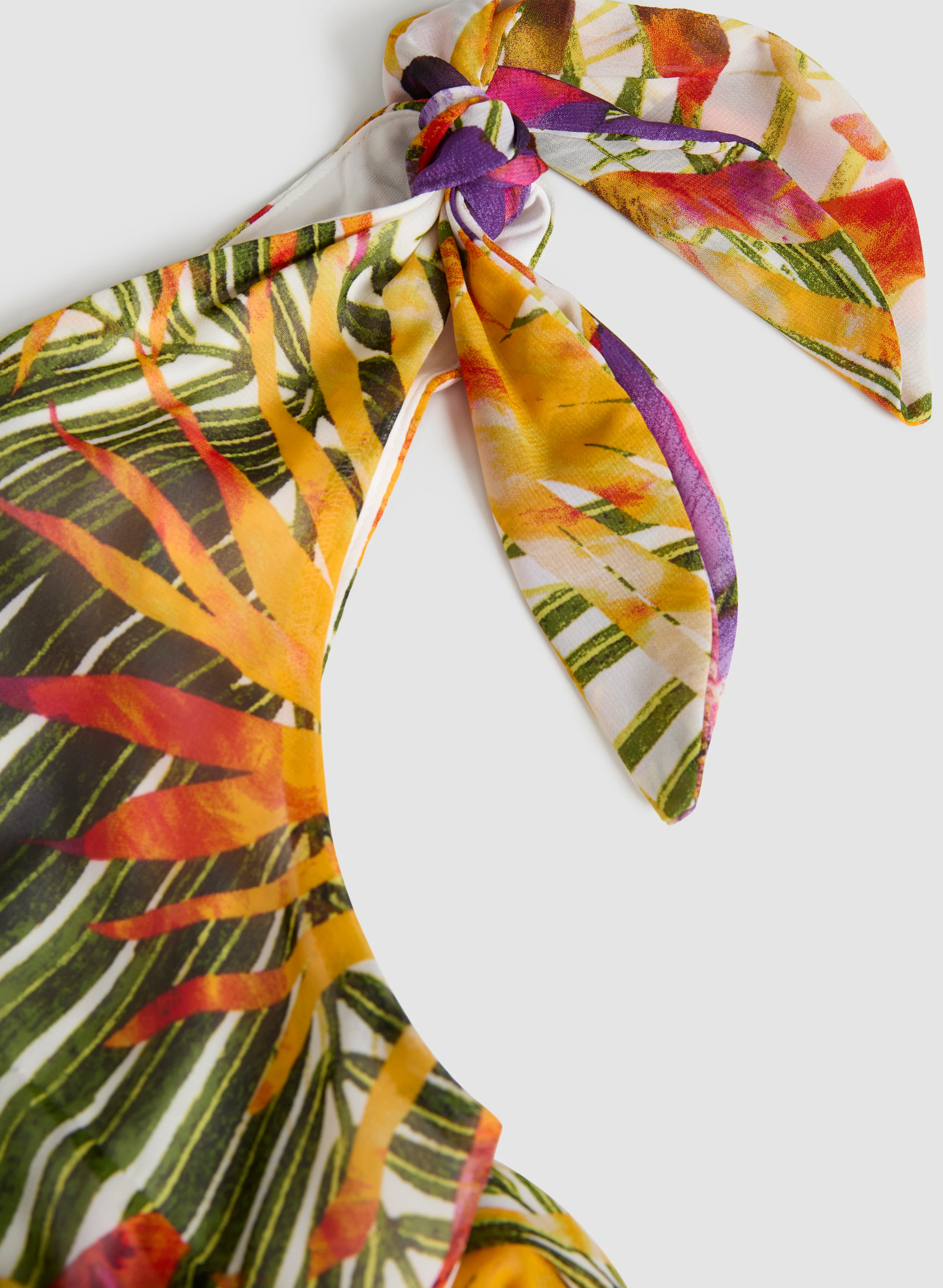 Tropical Print Maxi Dress - Image 7