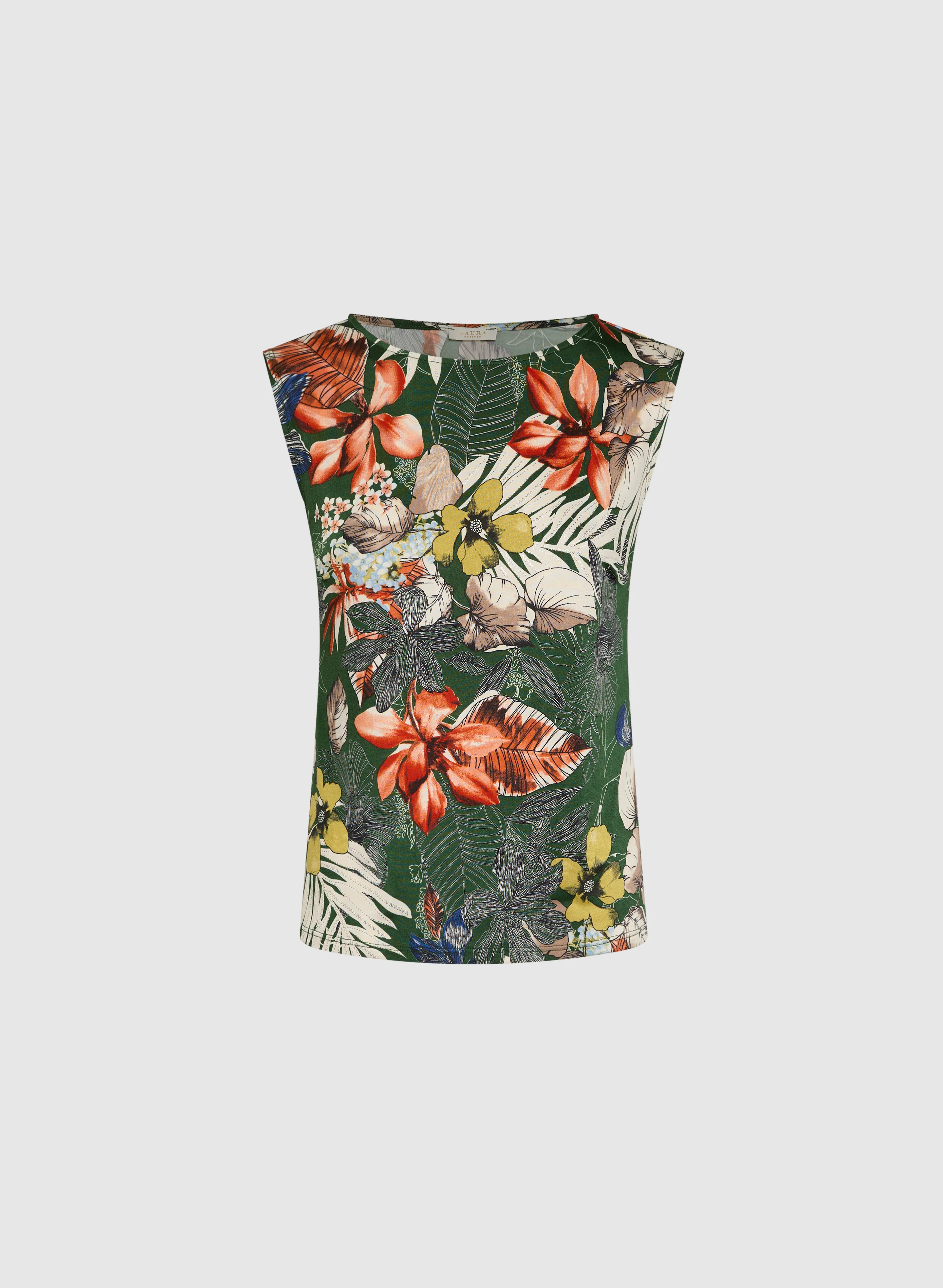 Tropical Print Tank Top - Image 6