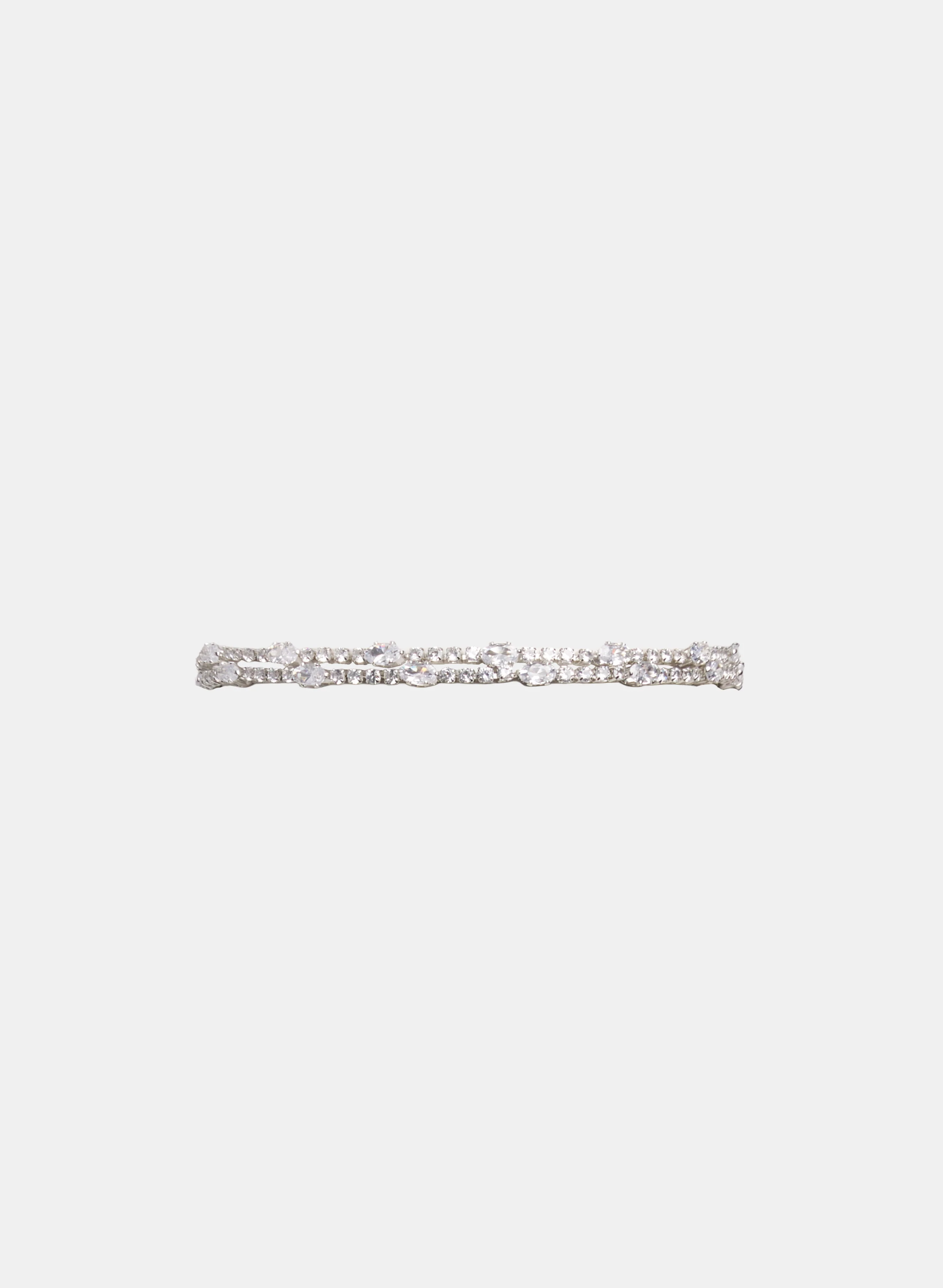 Two-Row Crystal Bracelet