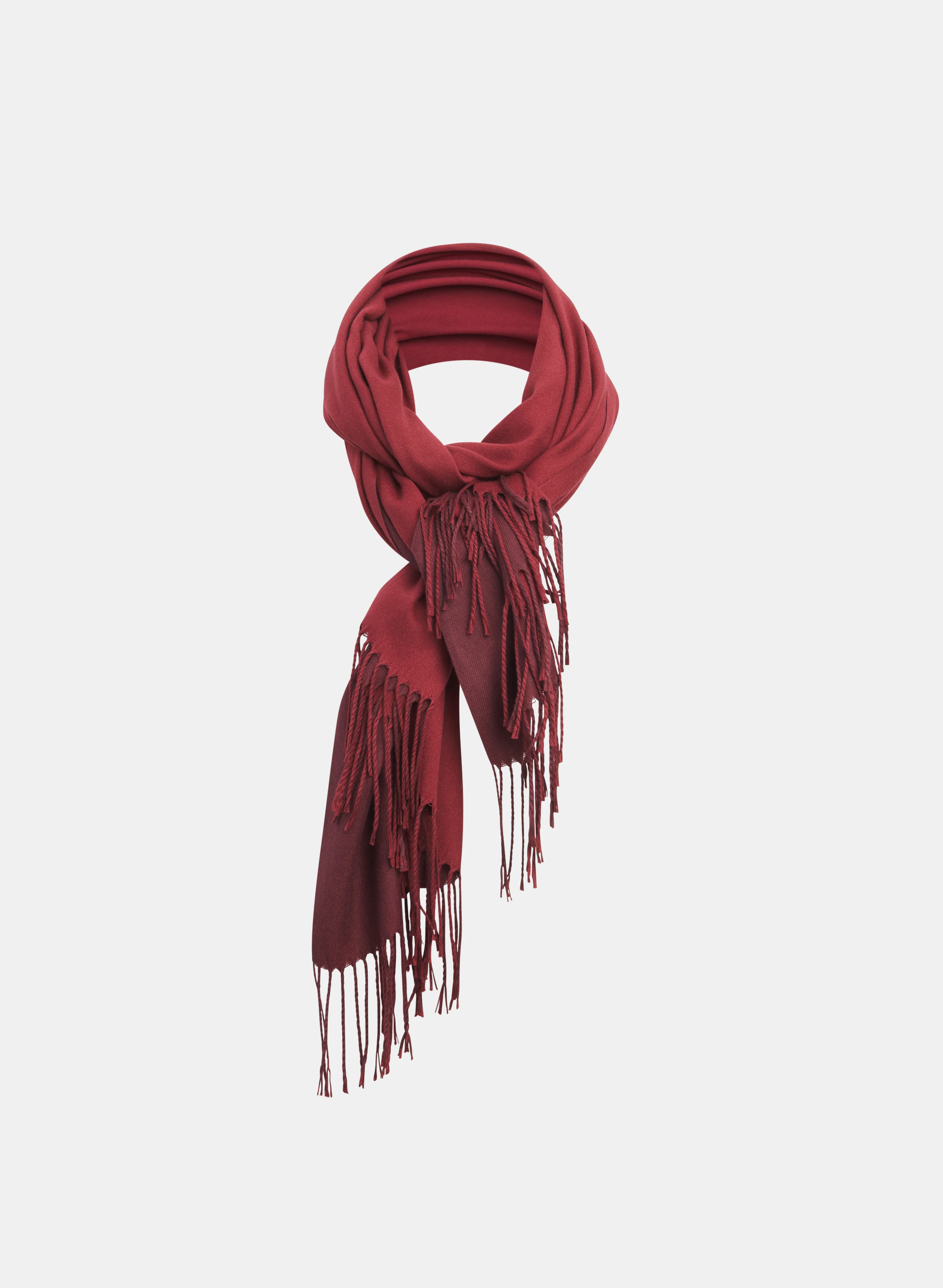 Two-Tone Cotton-Blend Scarf
