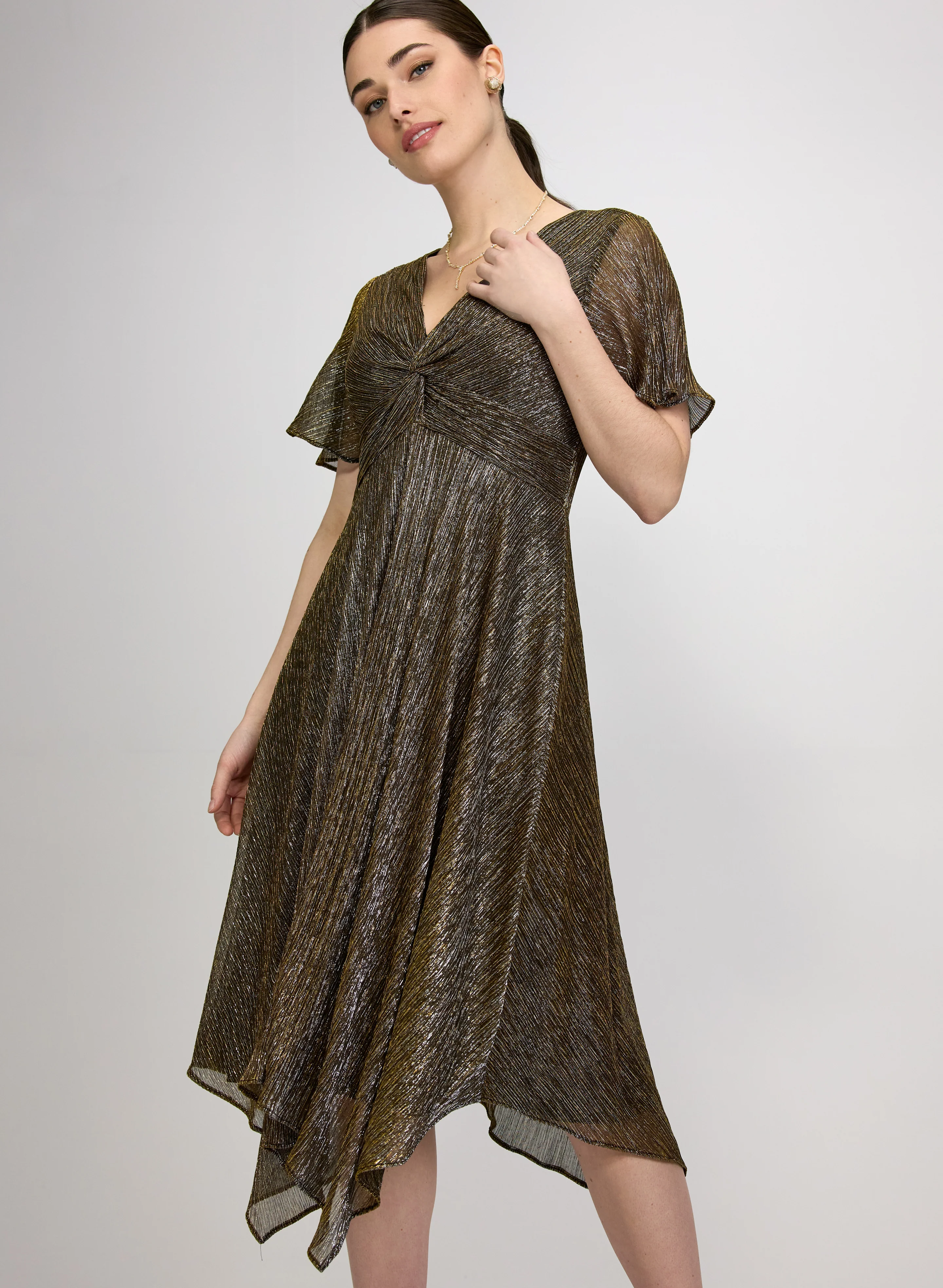 Two-Tone Metallic Dress