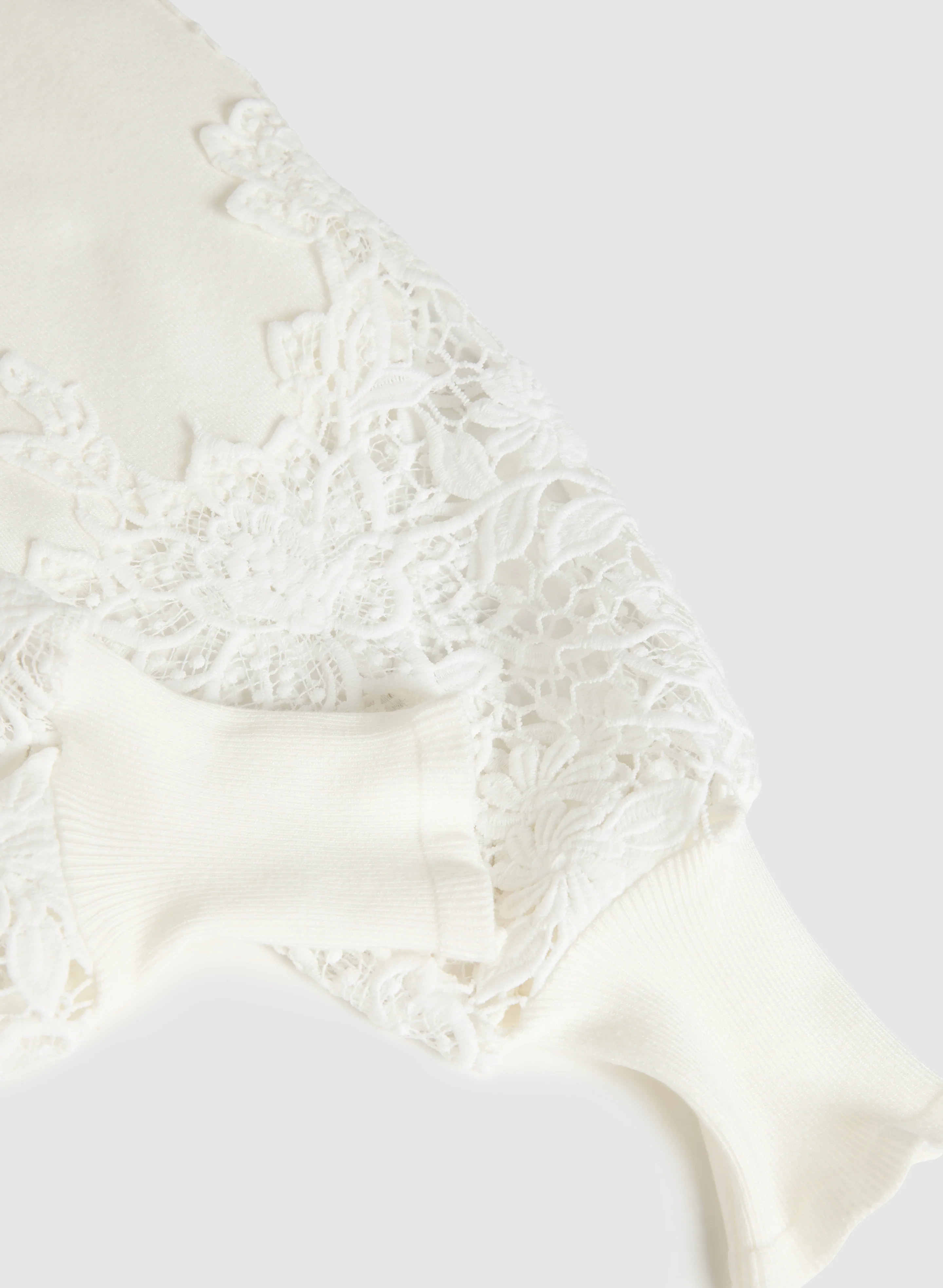 V-Neck Lace Detail Sweater - Image 7