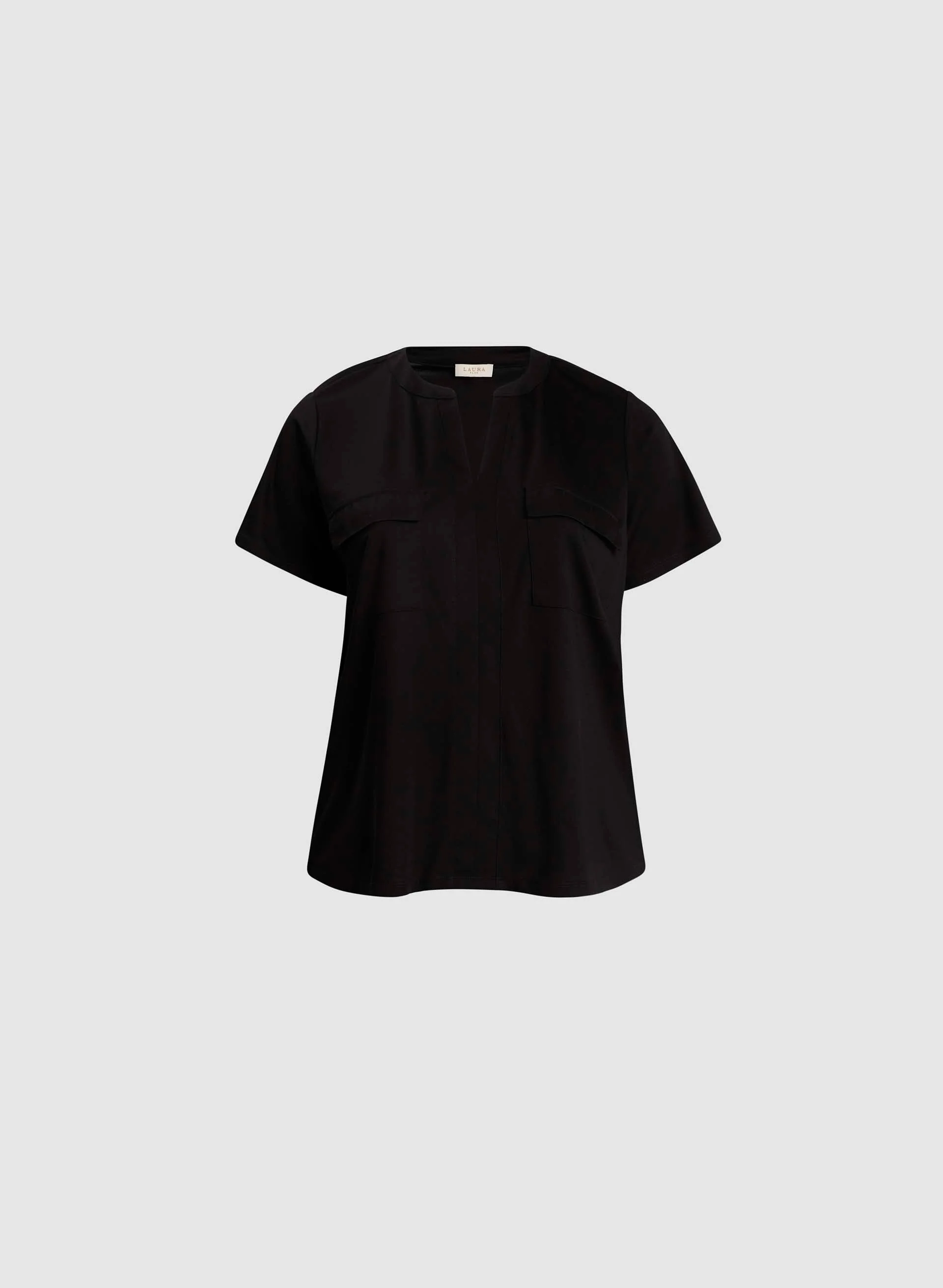 Split V-Neck Tee - Image 6