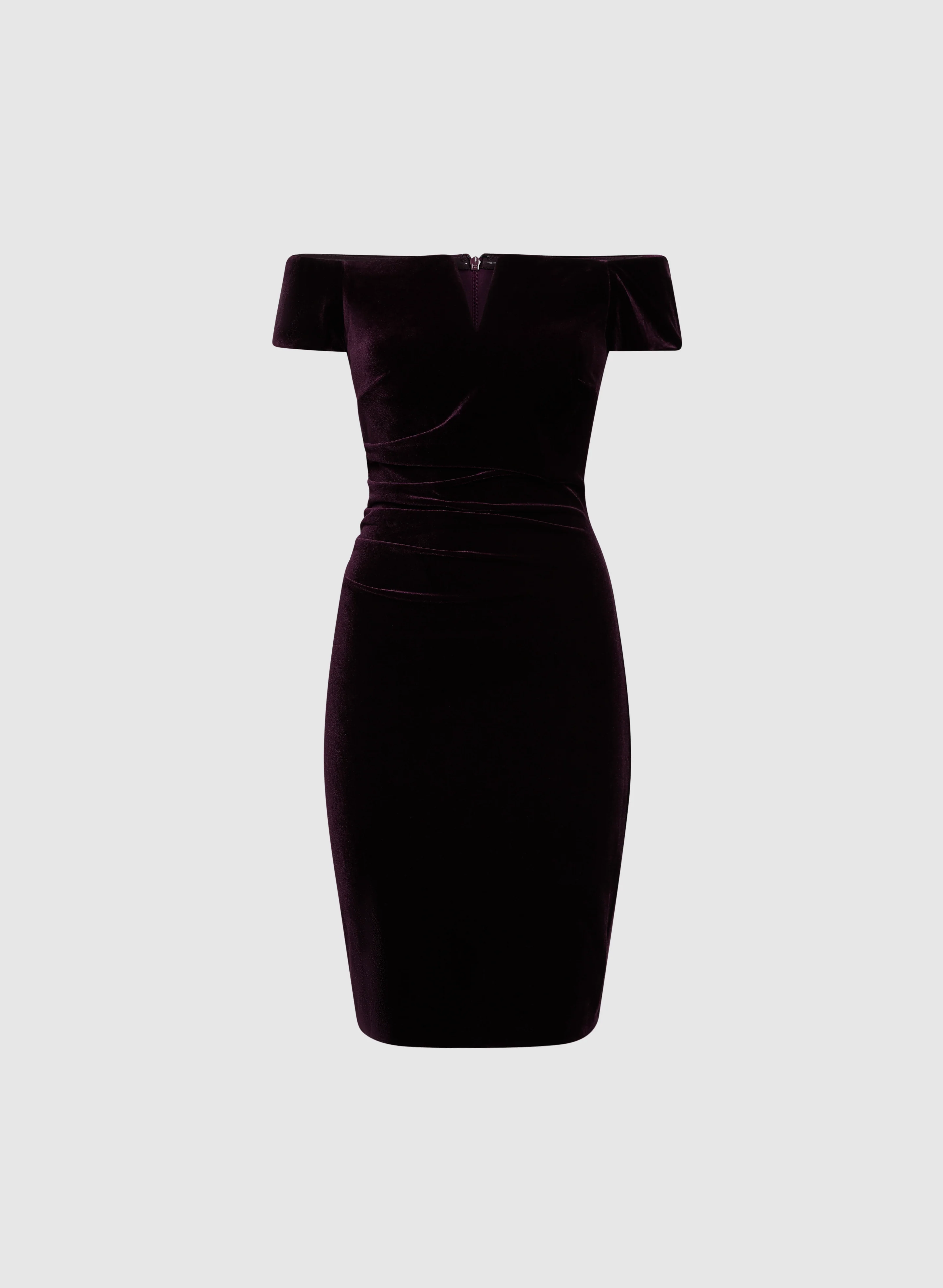 Velvet Bardot Dress - Image 6
