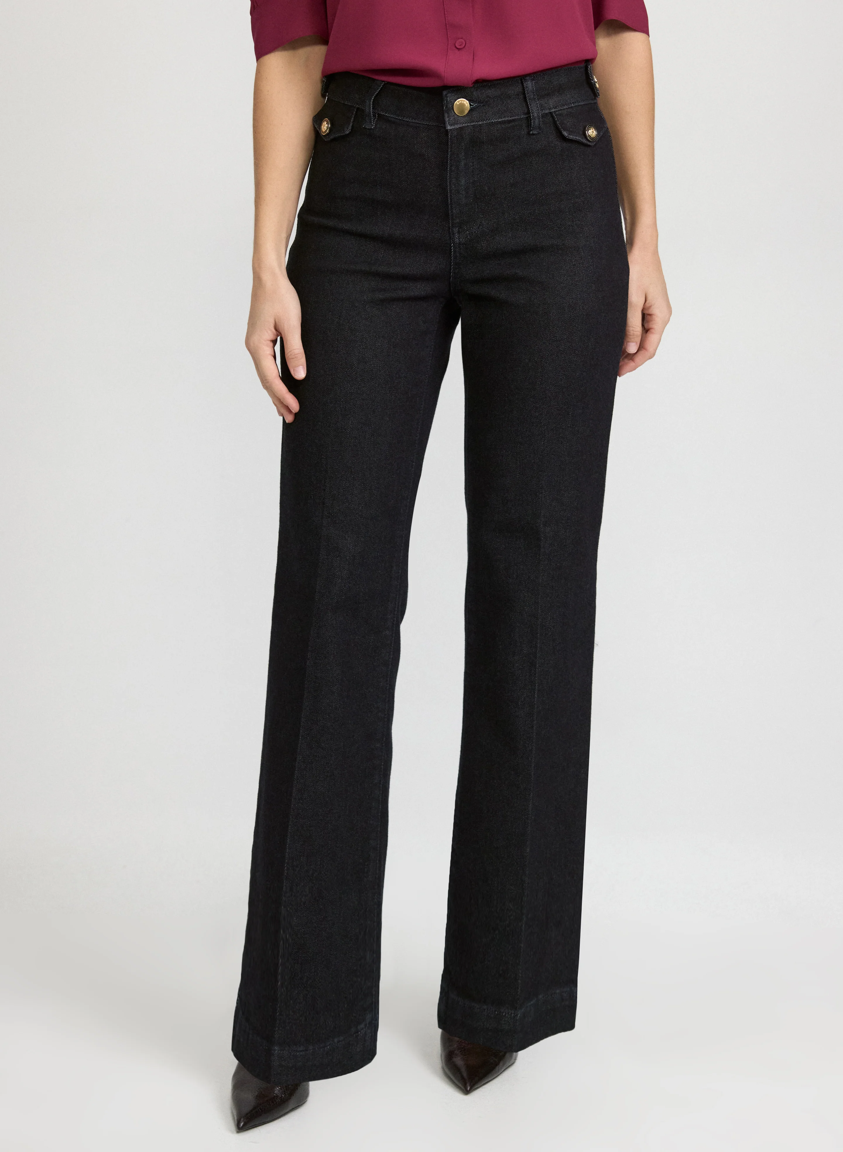 Wide-Leg Trouser Jeans