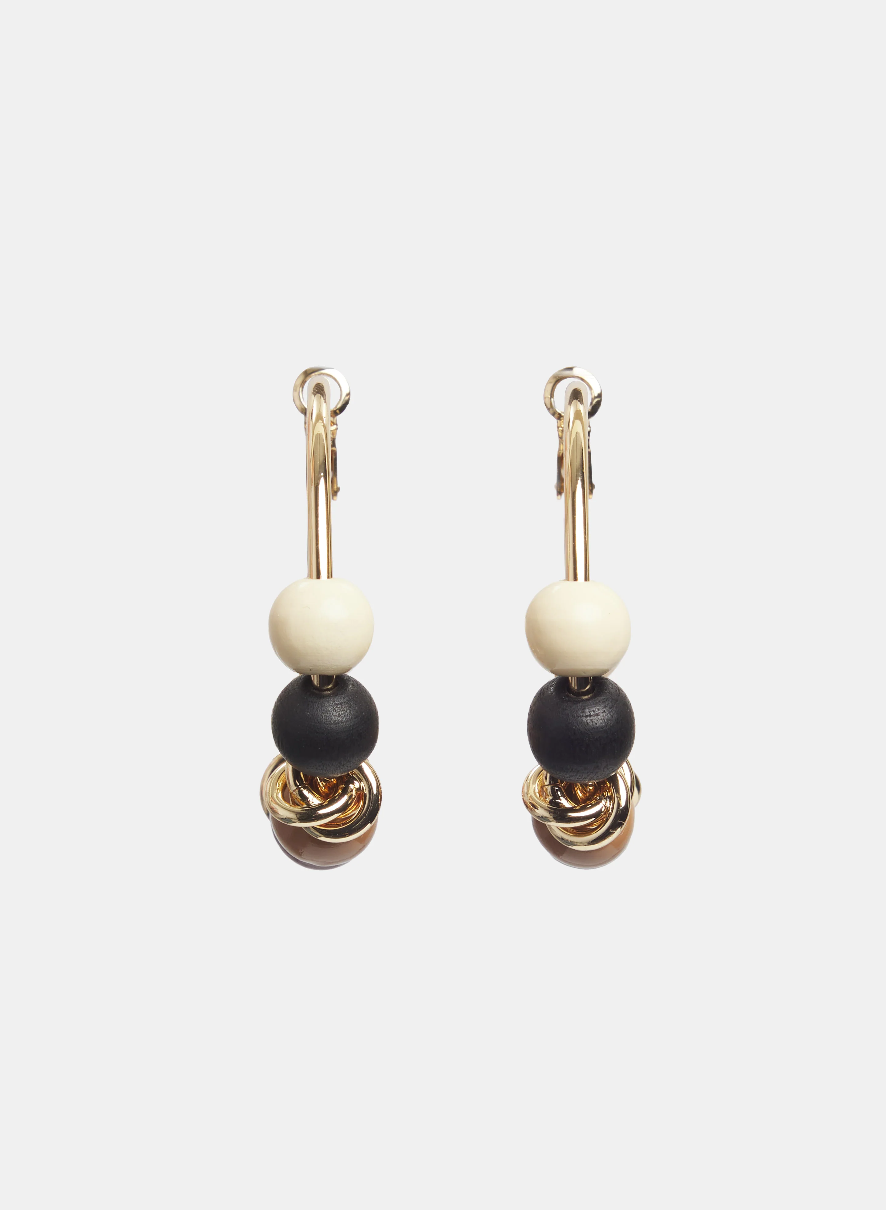 Wood Bead Earrings - Image 3