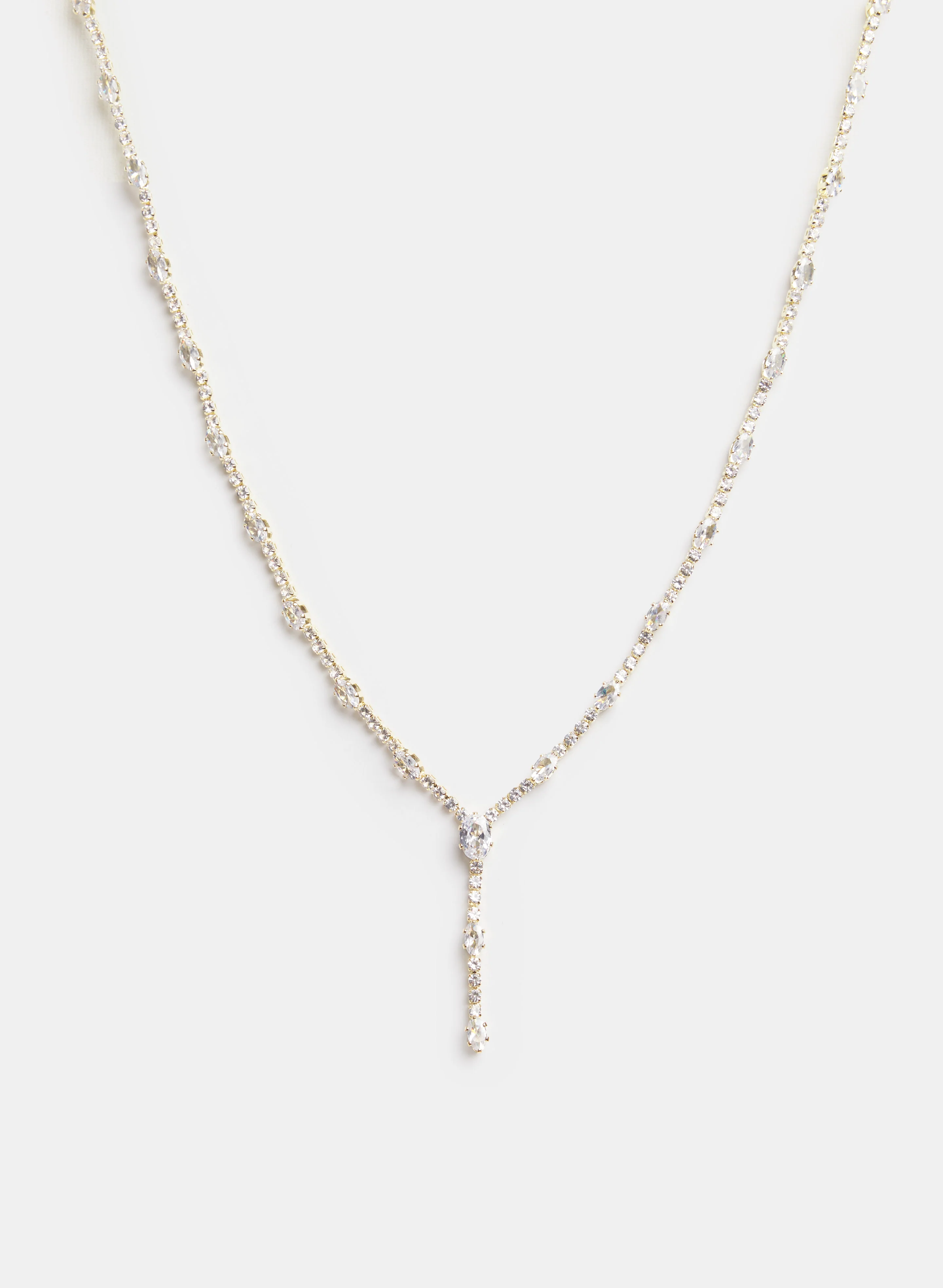 Y-Shaped Stone Necklace