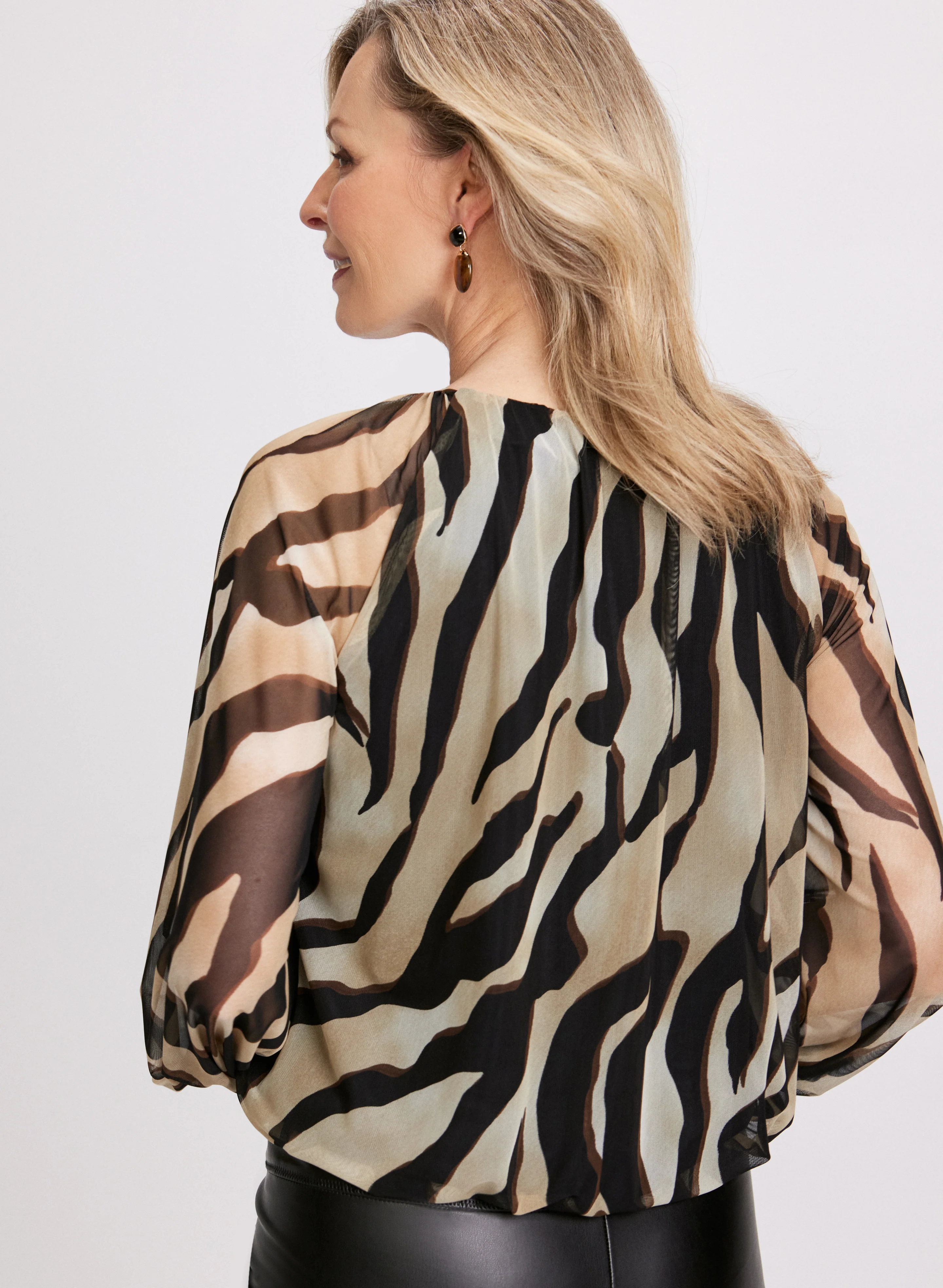 Zebra Print Blouse - Image 4