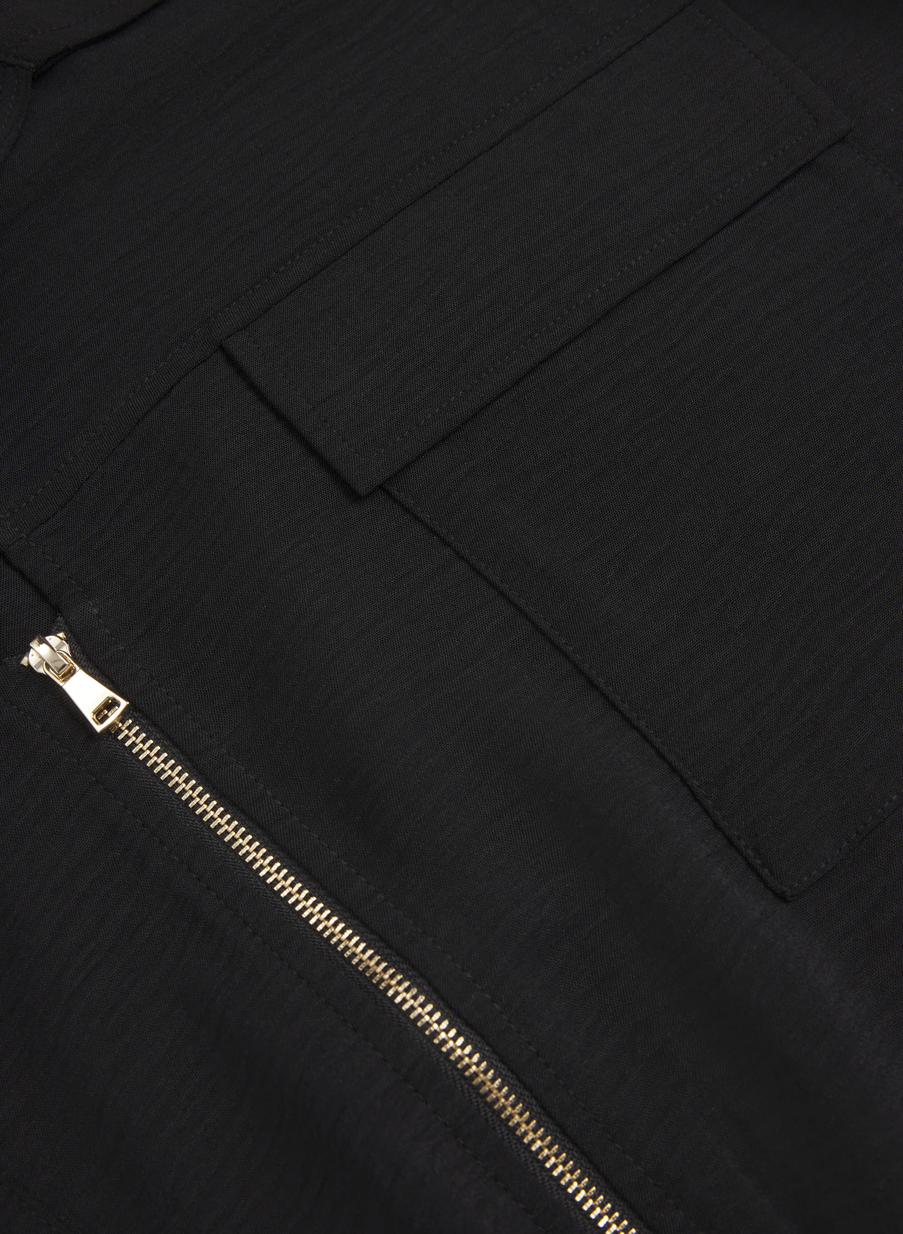 Zip Drawstring Blouse - Image 7