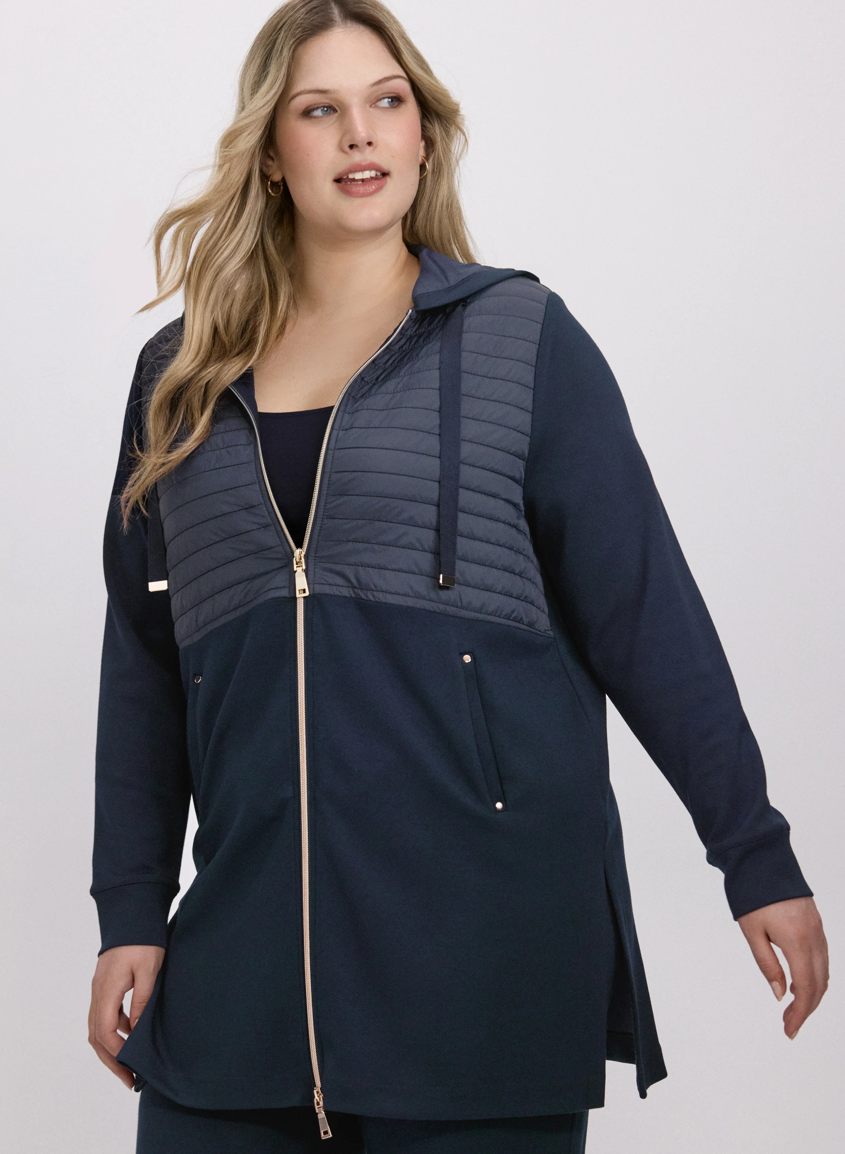 Zip Nylon Trim Top - Image 2