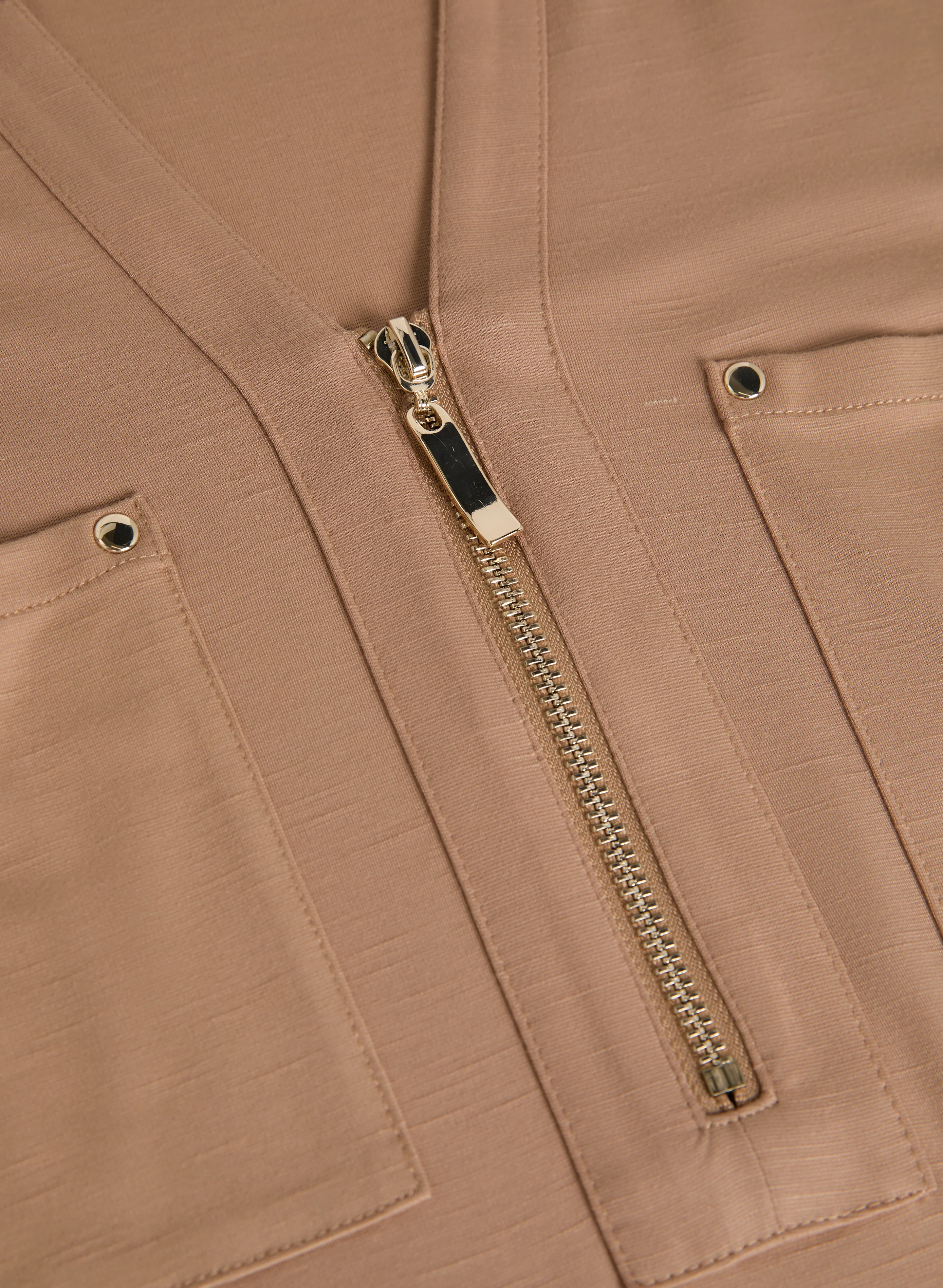 Zipper Neckline T-Shirt - Image 7